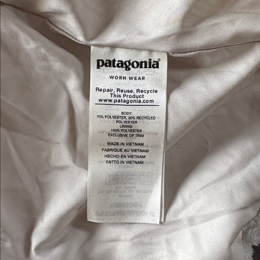 Patagonia Los Gatos Fleece Jacket Birch White size M - Picture 7 of 8